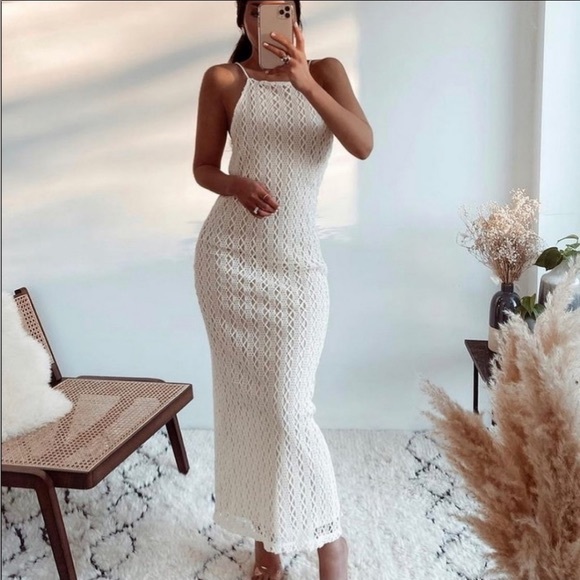 New with tags Zara crochet halter dress - Picture 5 of 6